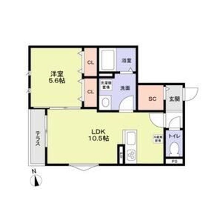 埼玉県川口市仲町(マンション)の賃貸物件の間取り