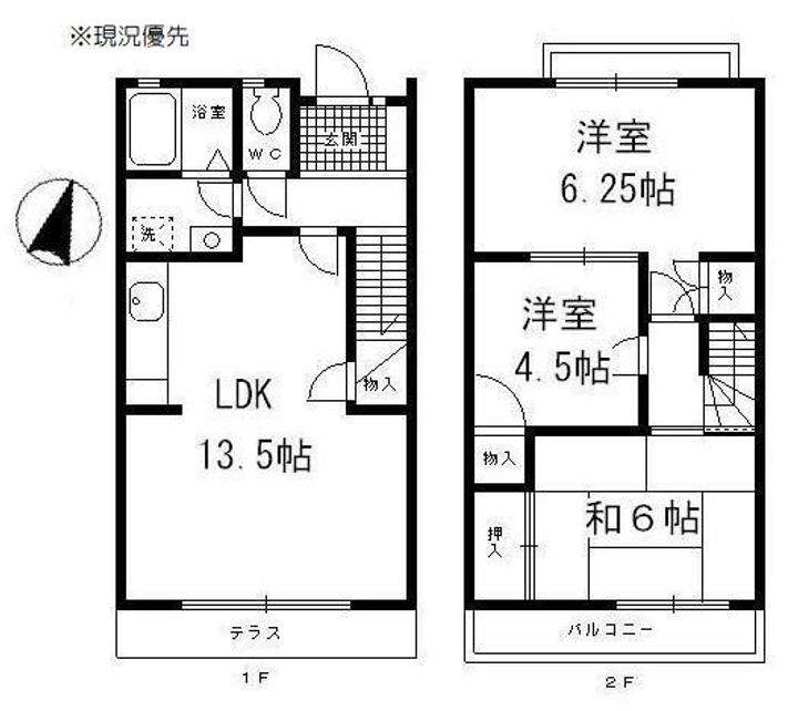 神奈川県横浜市都筑区早渕3(一戸建)の賃貸物件の間取り