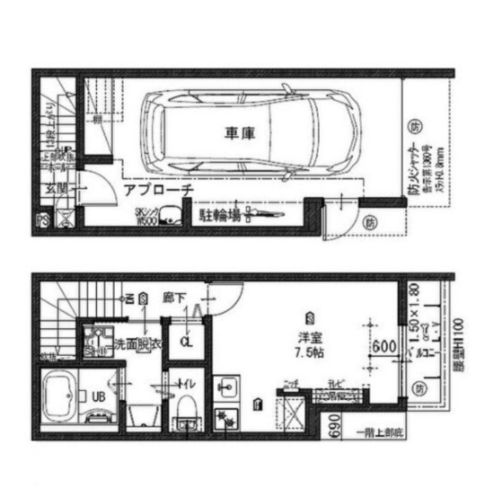 大阪府堺市中区深井中町(アパート)の賃貸物件の間取り