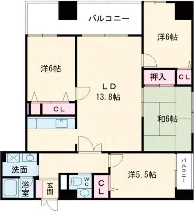 ニューウィンドマンションの間取り