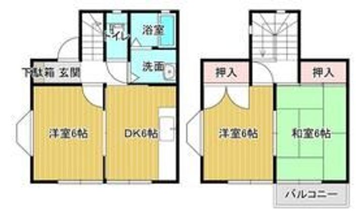神奈川県横浜市旭区本宿町(一戸建)の賃貸物件の間取り