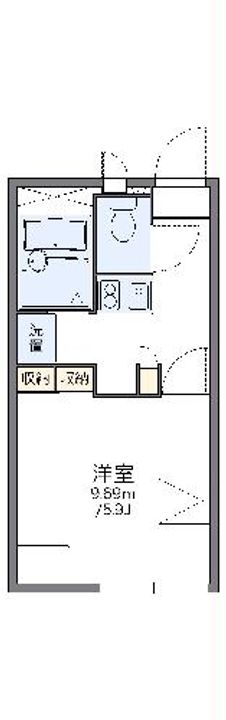 レオパレスアロマ赤坂Iの間取り
