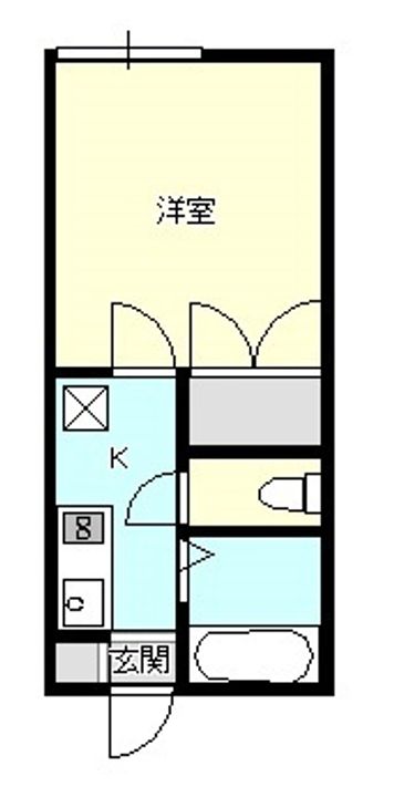 新潟県新発田市新栄町2(アパート)の賃貸物件の間取り