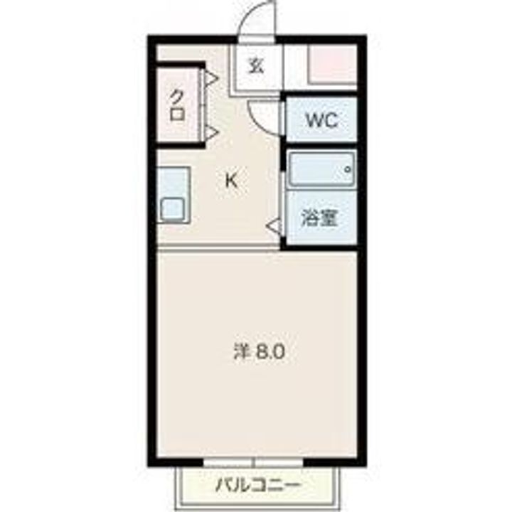 愛知県長久手市岩作三ケ峯(アパート)の賃貸物件の間取り