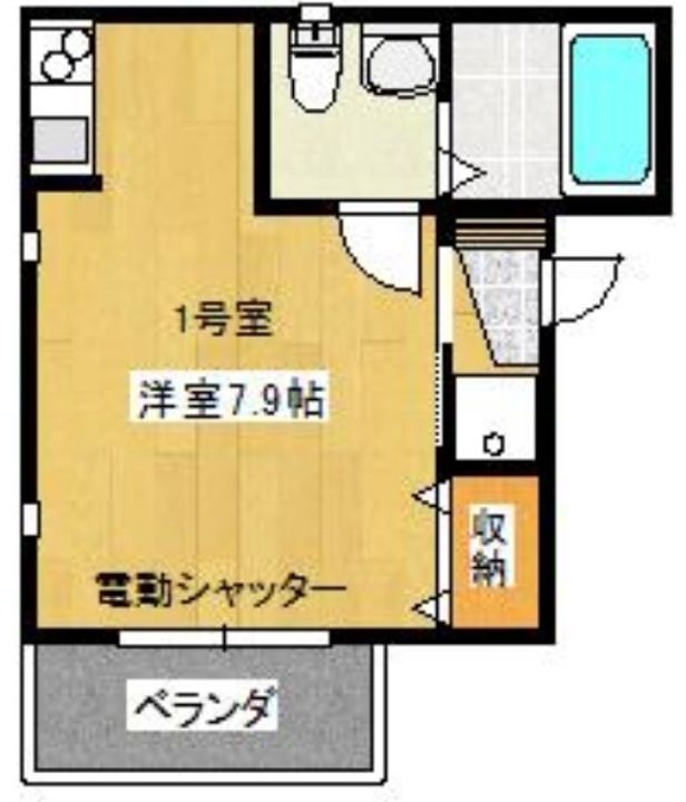 千葉県市川市鬼高3(アパート)の賃貸物件の間取り