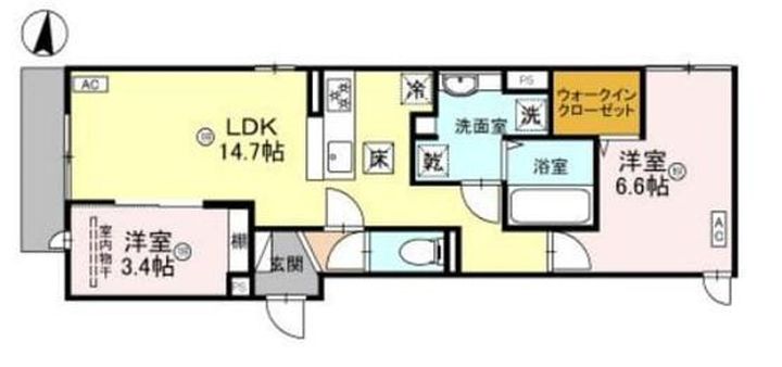 カーサルミノサ駒川の間取り