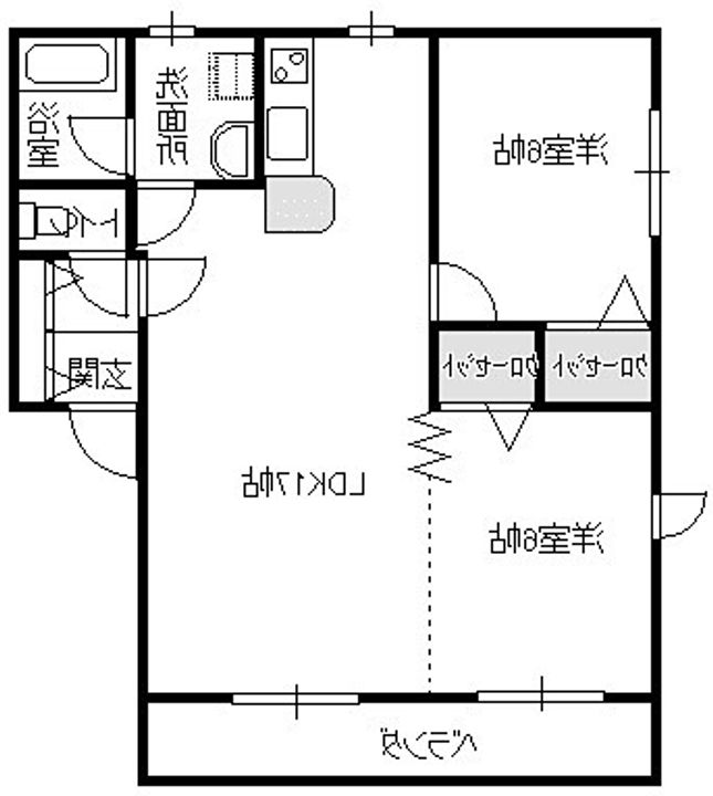 コラールメゾンBの間取り
