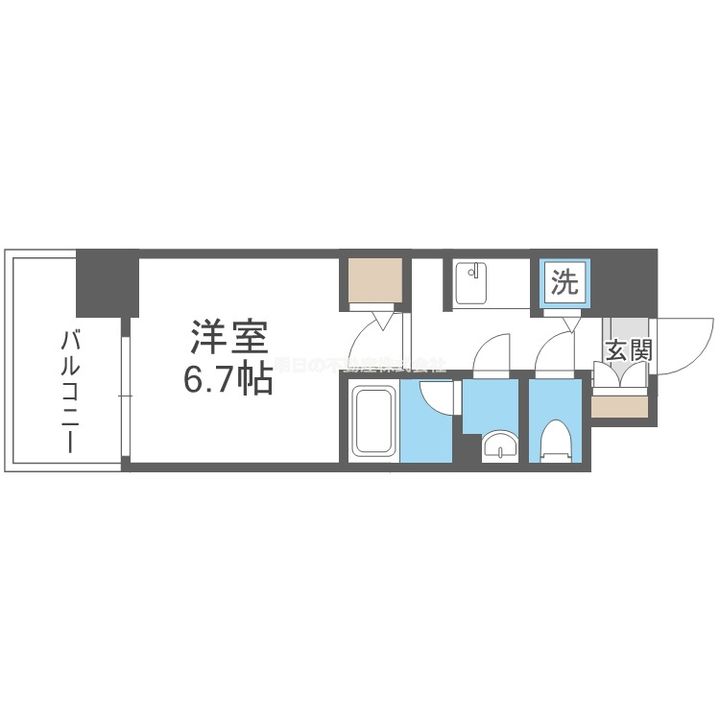 大阪府大阪市阿倍野区松崎町3(マンション)の賃貸物件の間取り