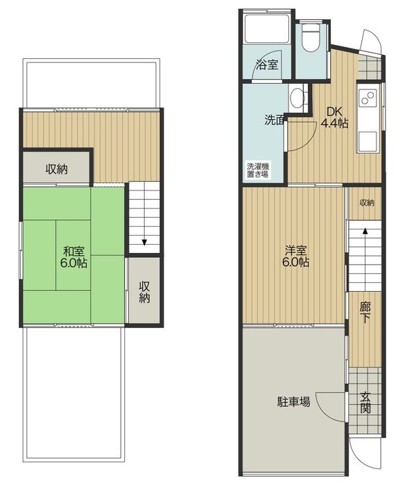 鳥取県米子市錦町3(一戸建)の賃貸物件の間取り