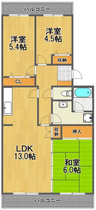ビューテラスパティオの間取り