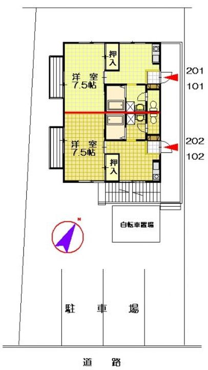 リベール宮浦の間取り