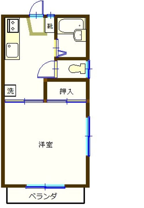 さんのうコーポの間取り