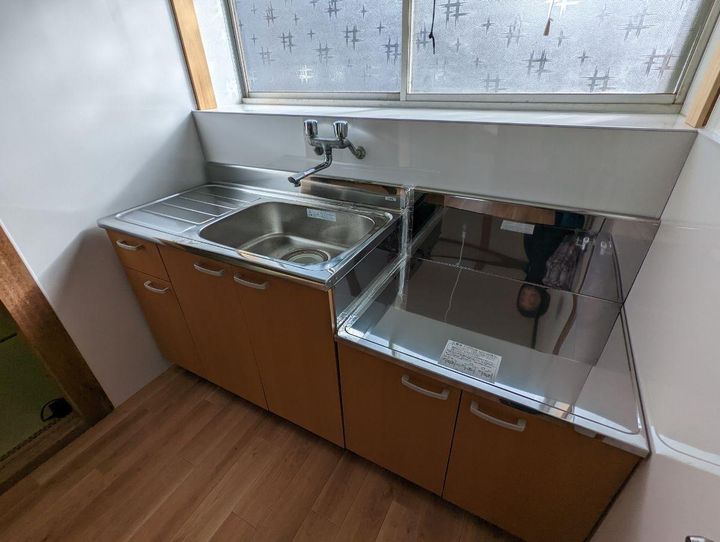 鳥取県東伯郡湯梨浜町大字上浅津(アパート)の賃貸物件のキッチン