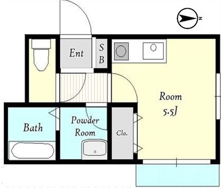 神奈川県横浜市港南区上永谷3(アパート)の賃貸物件の間取り