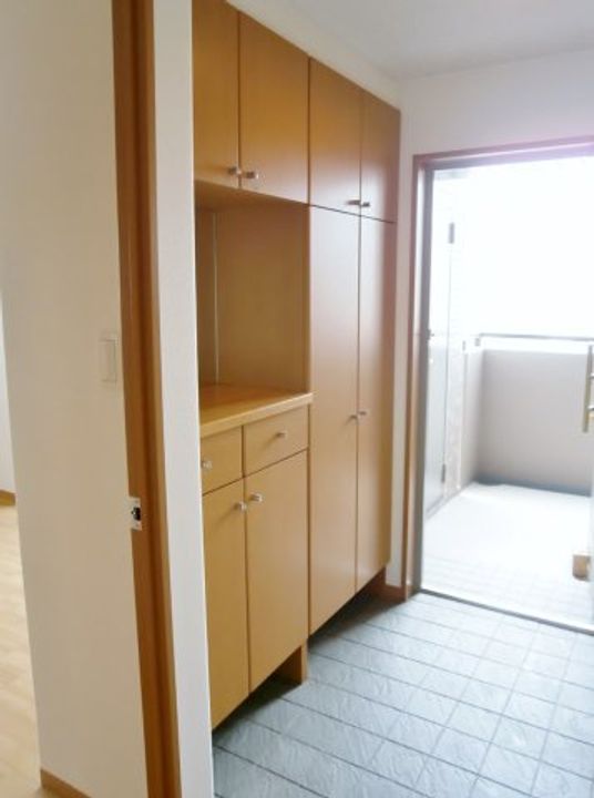 山口県宇部市松島町(マンション)の賃貸物件の玄関