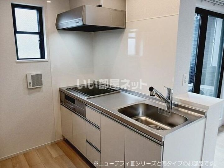 福島県福島市岡部字岡部(アパート)の賃貸物件のキッチン