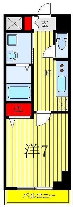 東京都板橋区大和町(マンション)の賃貸物件の間取り