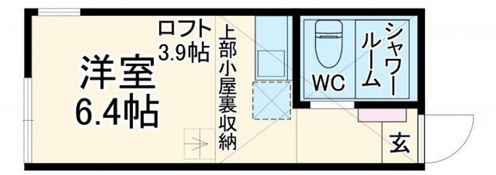 ユナイト屏風浦トレンティーノの間取り