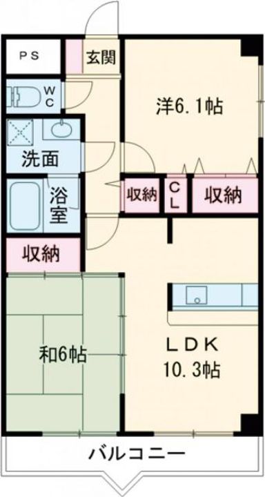 兵庫県神戸市西区南別府1(マンション)の賃貸物件の間取り