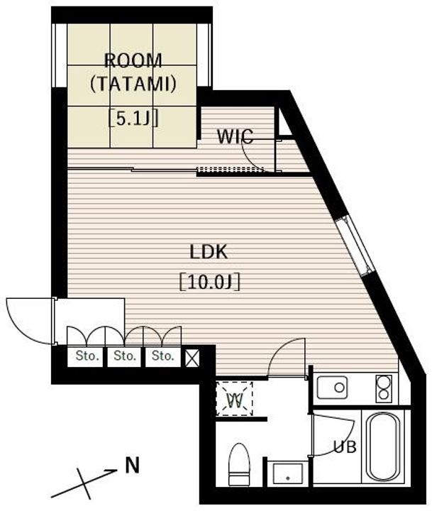 エスセナーリオ市ヶ谷の間取り