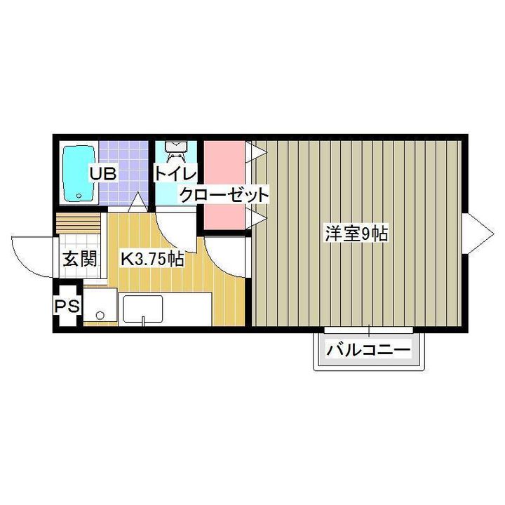 山形県山形市久保田3(アパート)の賃貸物件の間取り