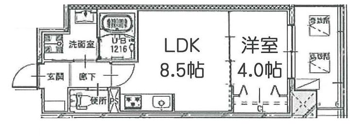 レスポワール正喜の間取り