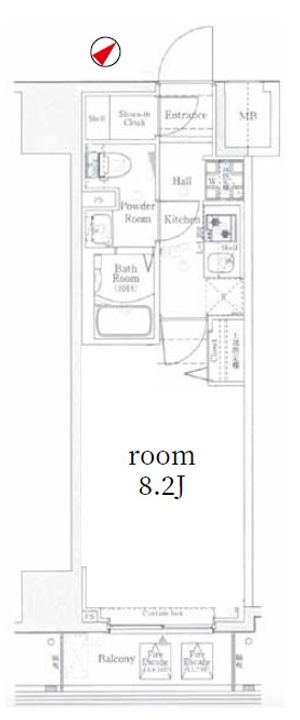東京都台東区東上野4(マンション)の賃貸物件の間取り