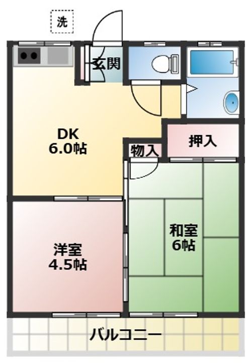 マーシャルハイツ矢崎の間取り