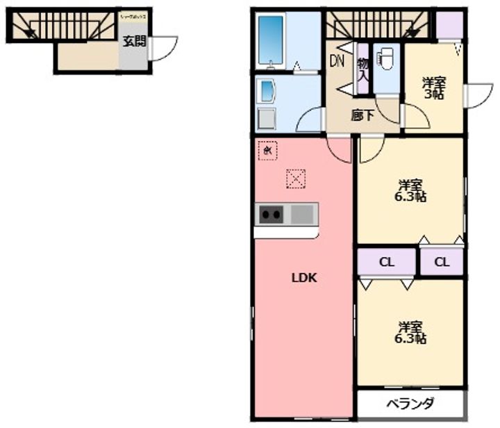 MAISON DE HIRO2の間取り
