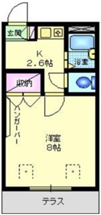 東京都大田区鵜の木1(マンション)の賃貸物件の間取り