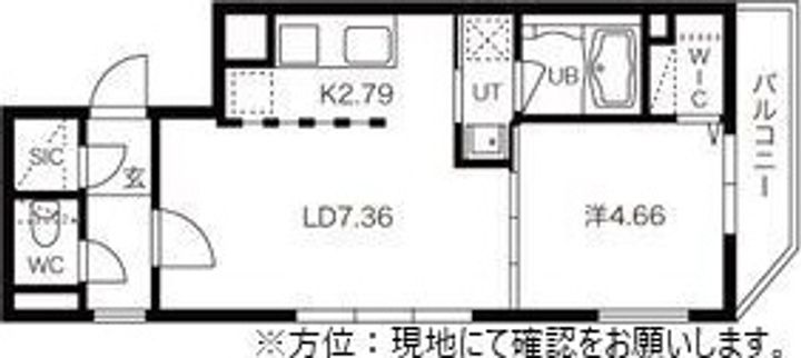 北海道札幌市西区西町南3(マンション)の賃貸物件の間取り