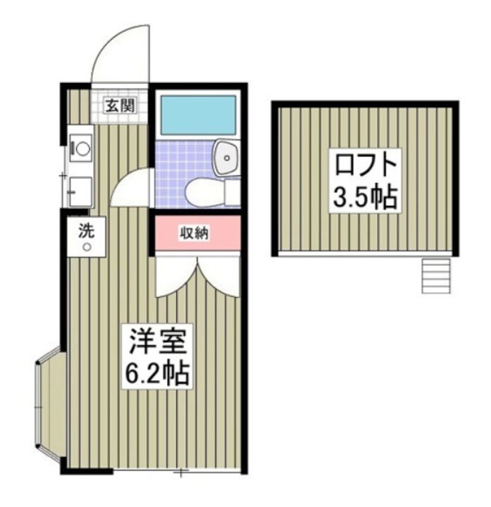 神奈川県厚木市三田南2(アパート)の賃貸物件の間取り