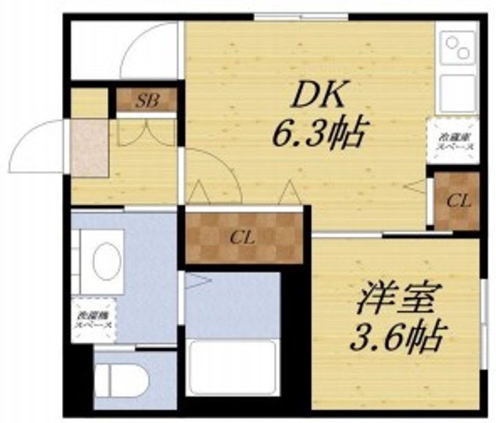 大阪府大阪市生野区小路東2(アパート)の賃貸物件の間取り