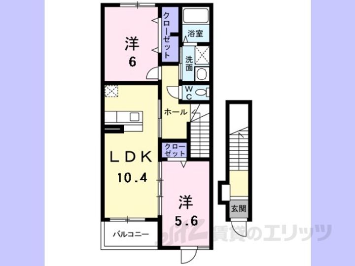 サンライズ彦根2番館の間取り