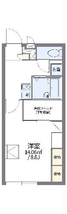 レオパレスリードスクリーンV2の間取り