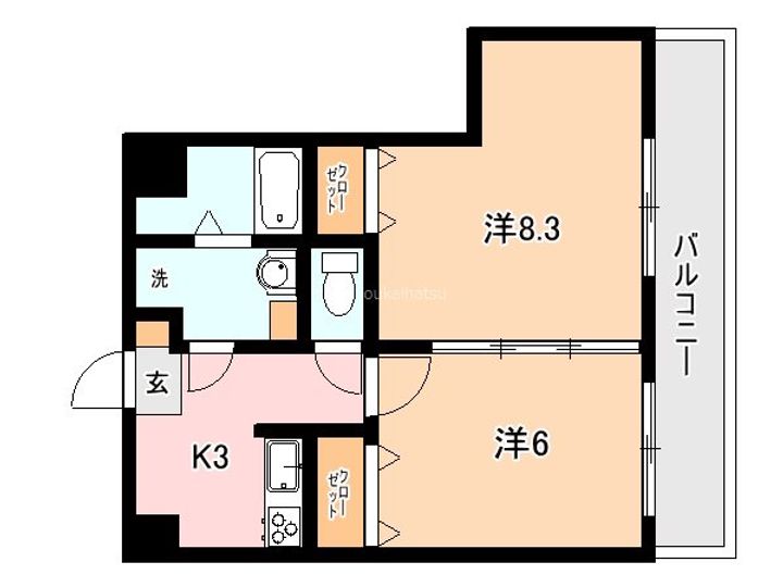 サンステージ荒田の間取り