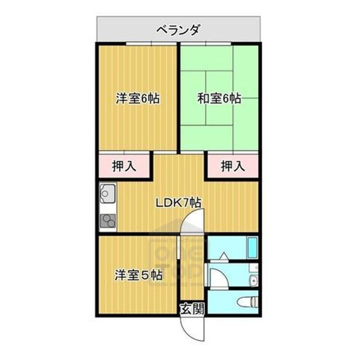 グリーンヒルパート1の間取り