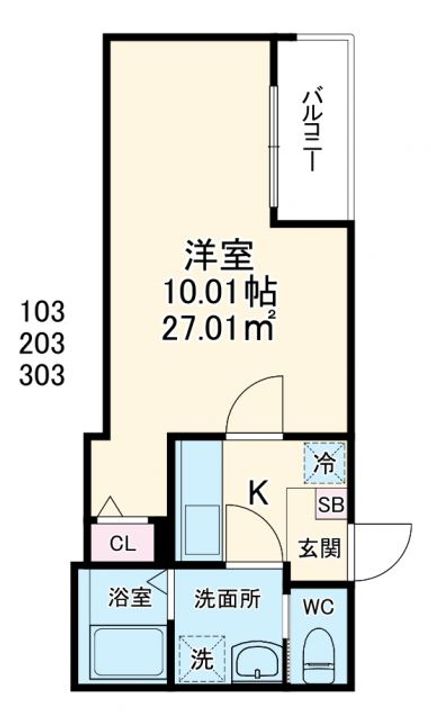 埼玉県川越市新宿町3(アパート)の賃貸物件の間取り