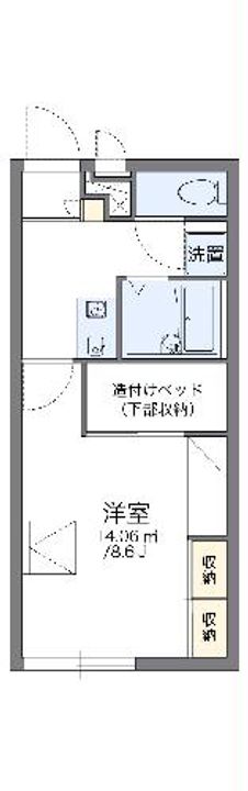 レオパレスプラミスイングの間取り