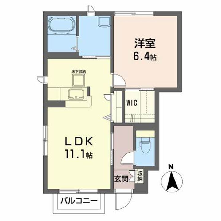 メイプル Aの間取り