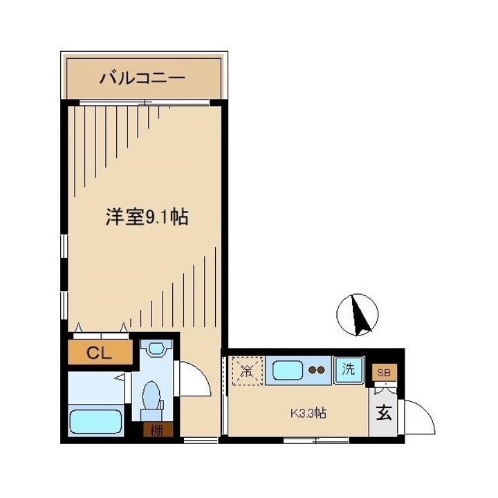 東京都杉並区高円寺南1(マンション)の賃貸物件の間取り