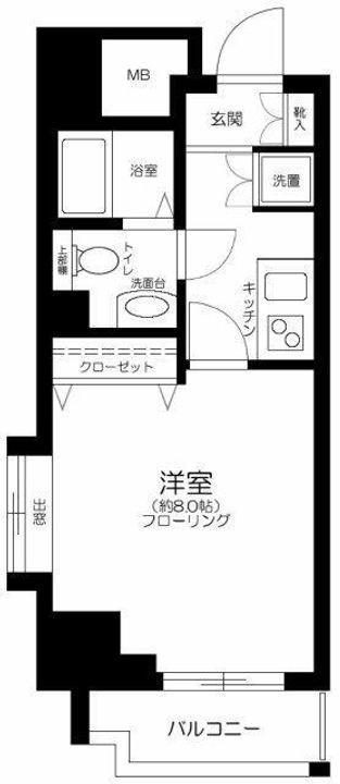 スパシエ リーヴァ 浅草の間取り