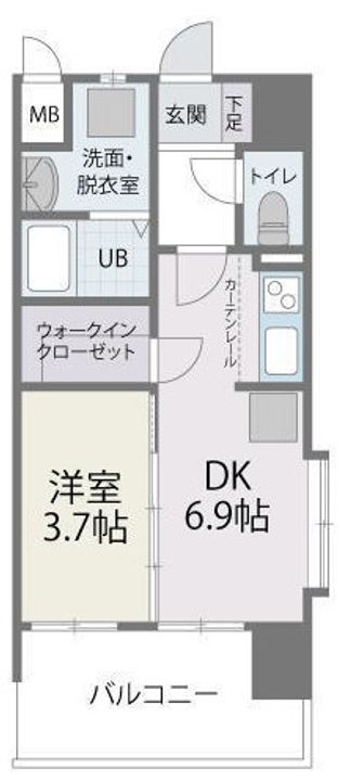 福岡県福岡市博多区東比恵4(マンション)の賃貸物件の間取り