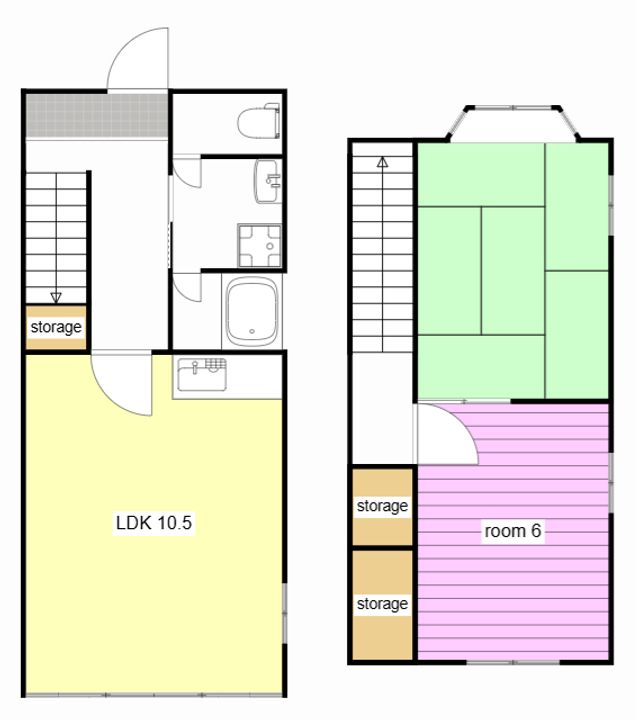 静岡県浜松市中央区高丘東4(一戸建)の賃貸物件の間取り