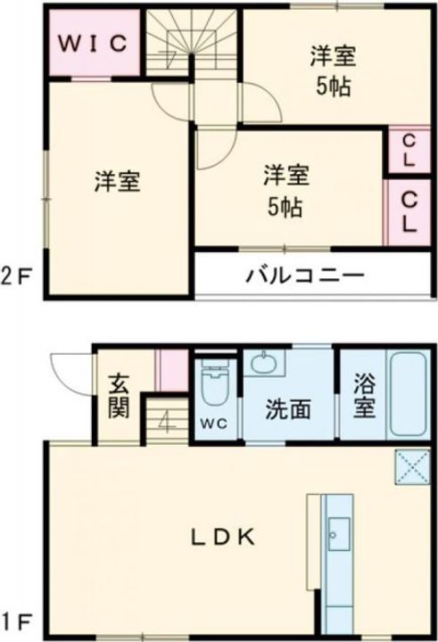 栃木県宇都宮市御幸ケ原町(一戸建)の賃貸物件の間取り