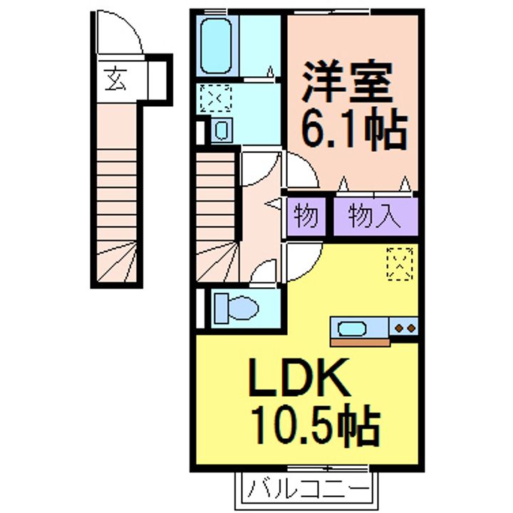 リェス ソーンツェ B棟の間取り