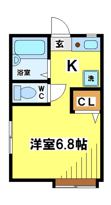 東京都世田谷区上祖師谷2(アパート)の賃貸物件の間取り