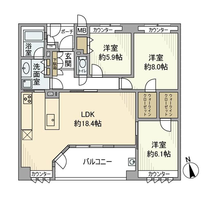 プライマージュ加賀の間取り