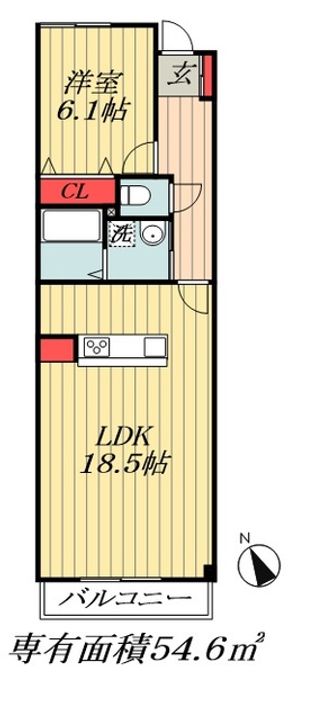 サンフェリーチェ北方の間取り