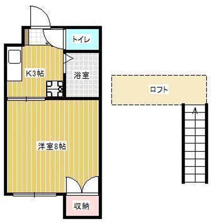 山形県山形市あかねケ丘1(アパート)の賃貸物件の間取り